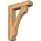 Ekena Millwork Legacy Block Rough Sawn Bracket w/ Offset Brace, Western Red Cedar, 6"W x 24"D x 32"H BKT0604X24X32LEC05RWR - alternate 1